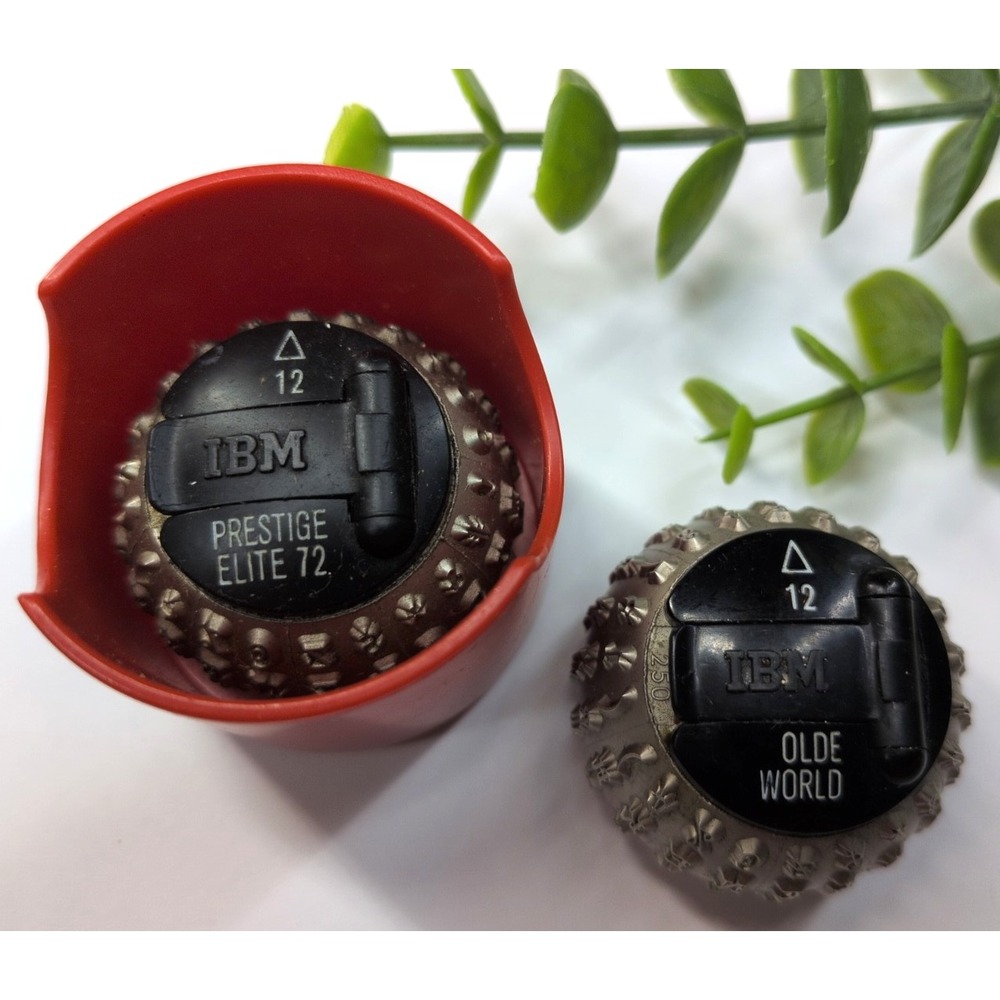 LOT2 PRESTIGE ELITE & OLDE WORLD🚨Vtg IBM Golf Ball Typewriter Element Selectric